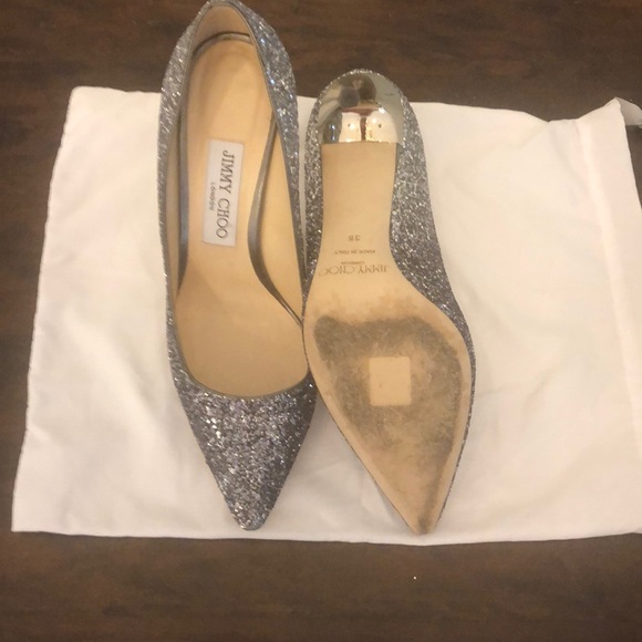 Jimmy Choo shoes ROMY 100 Glitter ombre - Picture 4 of 7